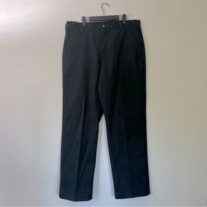 Carhartt Black Blended Twill Flate Front Work Pants Men's Size 36 x 32
